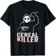 Funny Cereal Killer Shirt - Breakfast T-Shirt - T-Shirt | Black