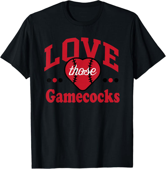 Love those Gamecocks Football Spirit T-Shirt - T-Shirt | Black