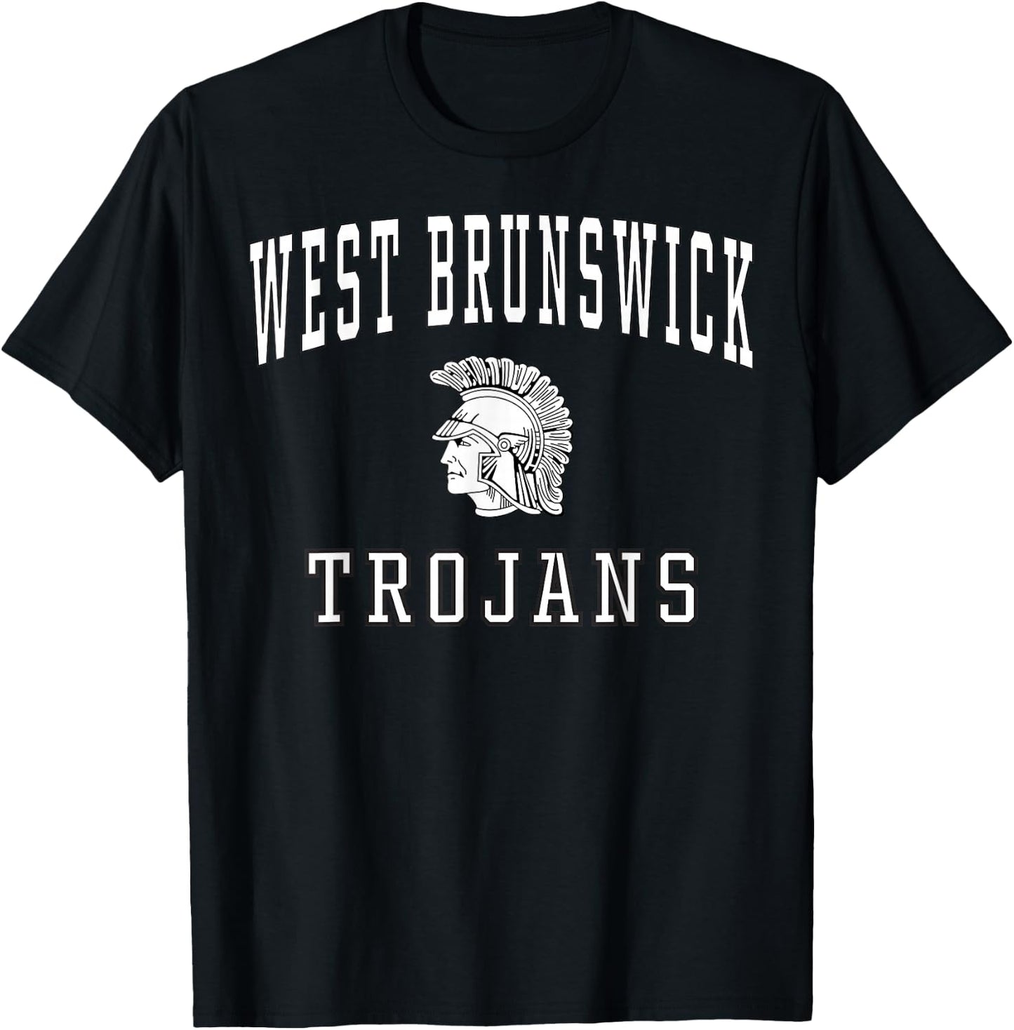 West Brunswick High School Trojans C1 T-Shirt - T-Shirt | Black