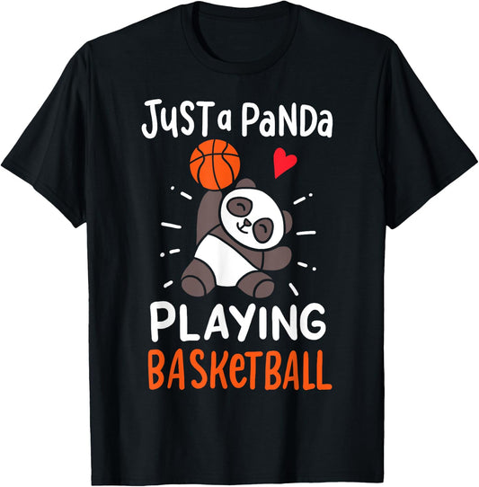 Basketball Panda T-Shirt - T-Shirt | Black