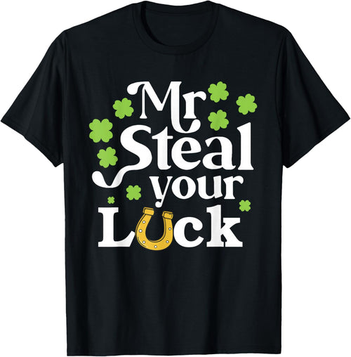 Mr Steal Your Luck Groovy Shamrock Boy Kids St Patrick's Day
