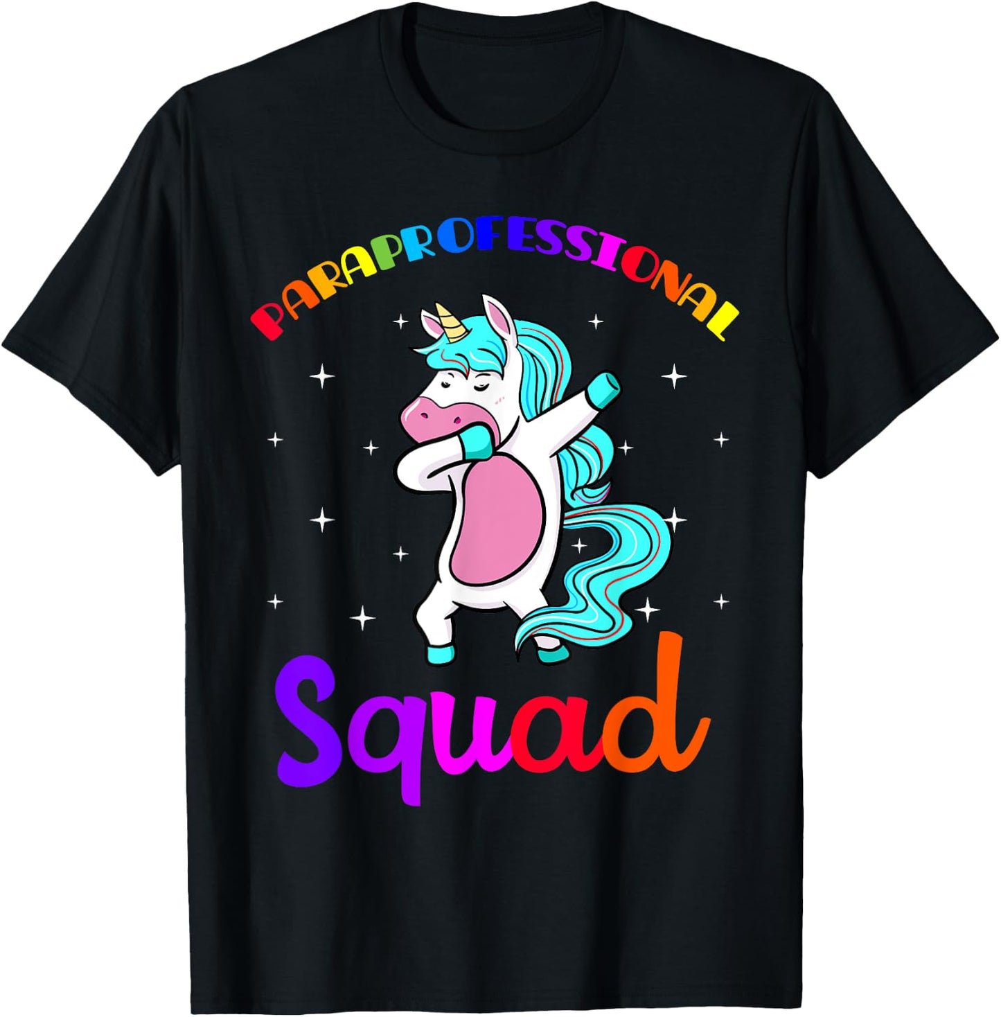 Paraprofessional Squad Paraeducator Para-pro Teacher's Aide Women Girls Kids T-Shirt - T-Shirt | Black