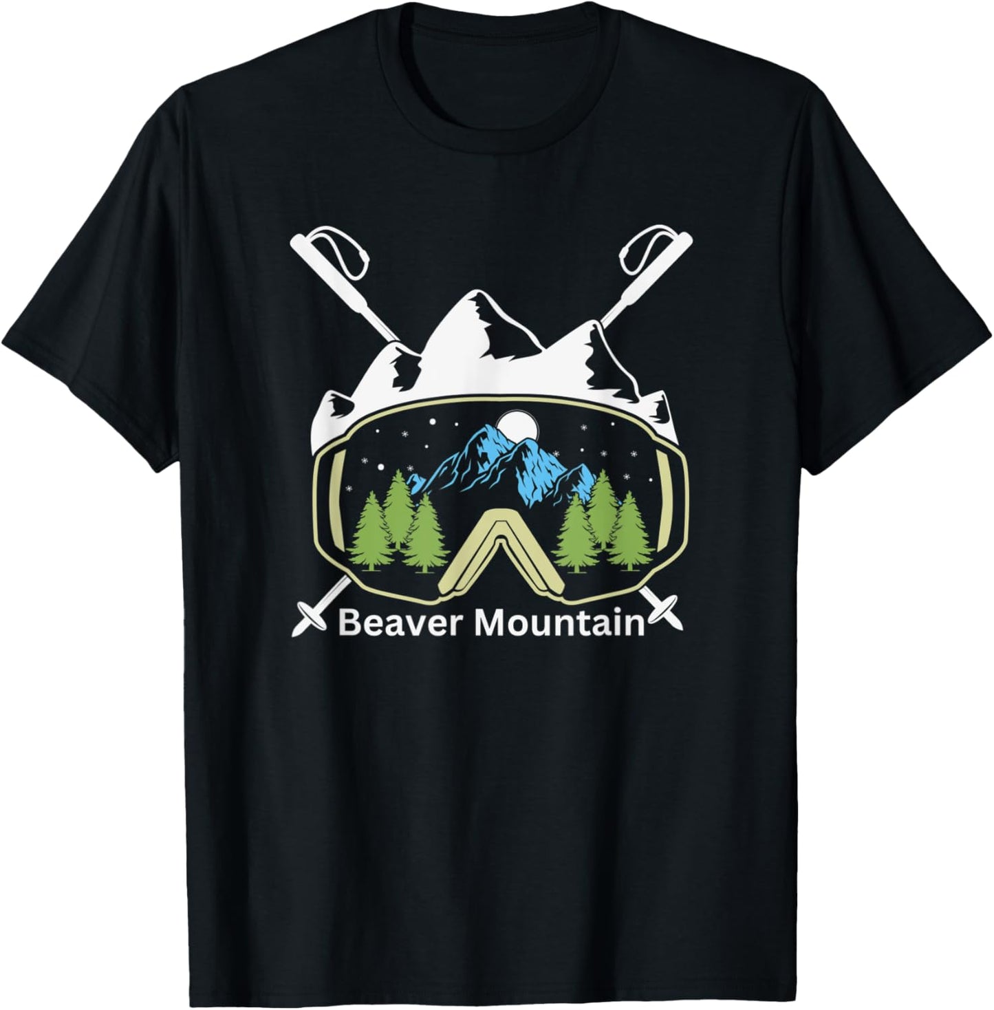 Beaver Mountain Utah Ski Resort T-Shirt - T-Shirt | Black