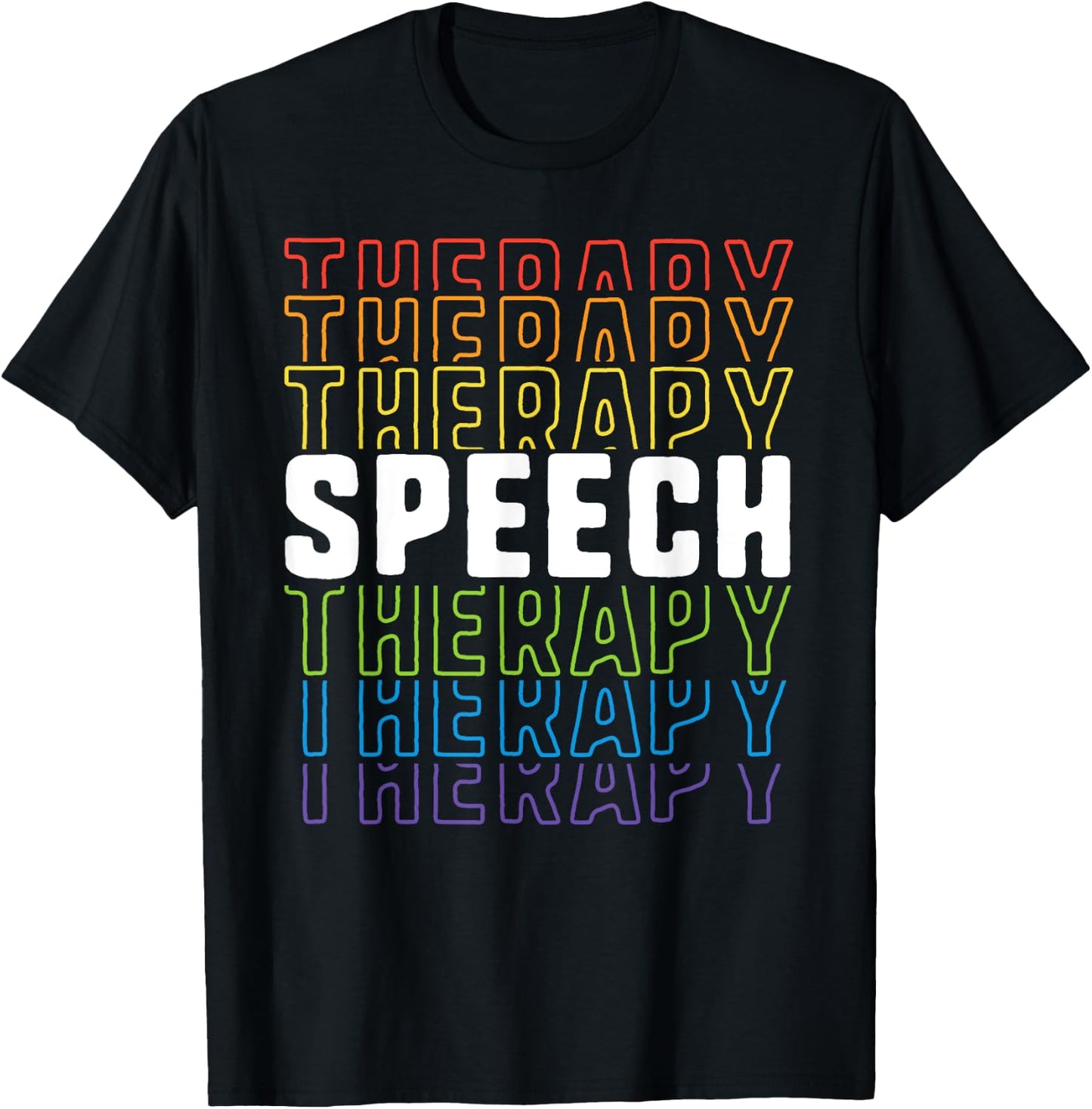 Speech Therapy School Therapist SLP Language Pathologist T-Shirt - T-Shirt | Black