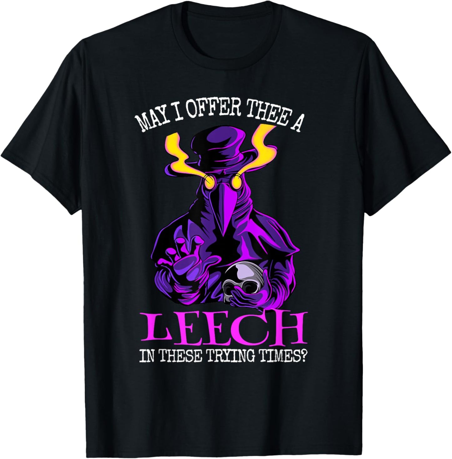 plague doctor Middle Age Medicines T-Shirt - T-Shirt | Black