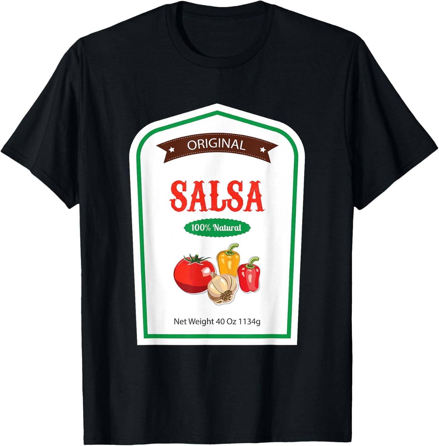 Salsa Family Sauce Costume Halloween Uniform T Shirt T-Shirt - T-Shirt | Black