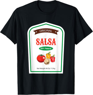 Salsa Family Sauce Costume Halloween Uniform T Shirt T-Shirt - T-Shirt | Black