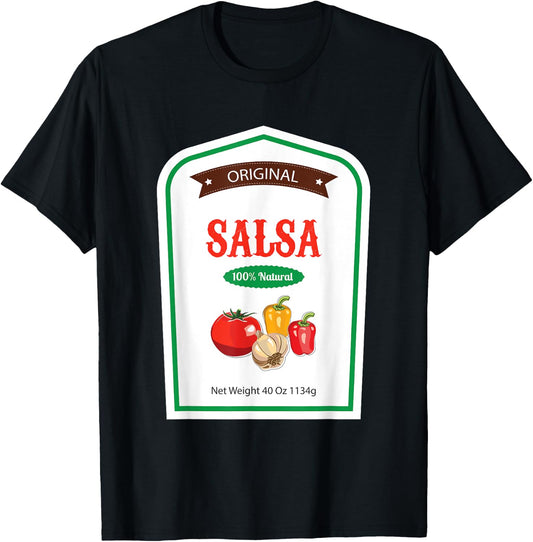 Salsa Family Sauce Costume Halloween Uniform T Shirt T-Shirt - T-Shirt | Black