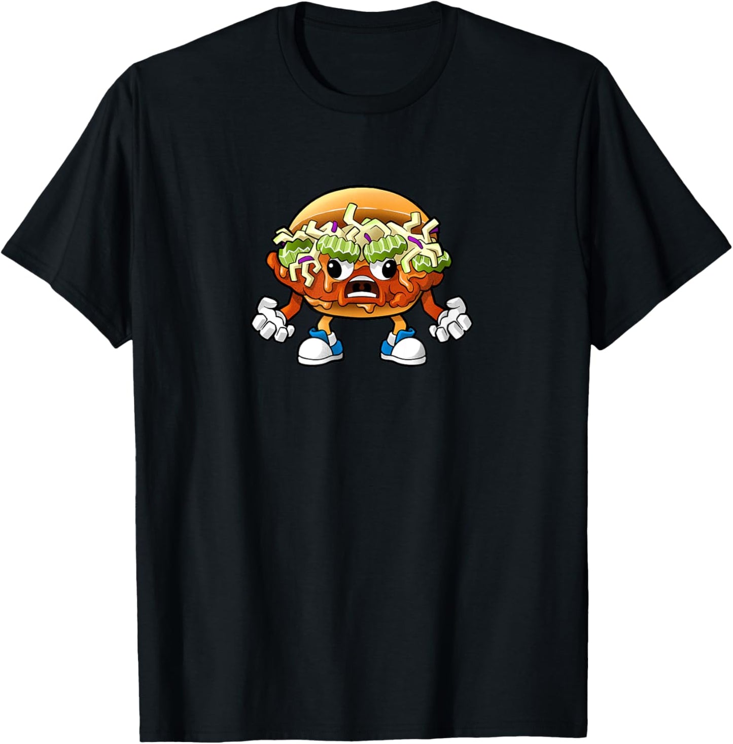 Fudes! #003 - Nash the Nashville Hot Chicken Sando T-Shirt - T-Shirt | Black