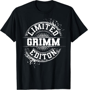 GRIMM Funny Surname Family Tree Birthday Reunion Gift T-Shirt - T-Shirt | Black