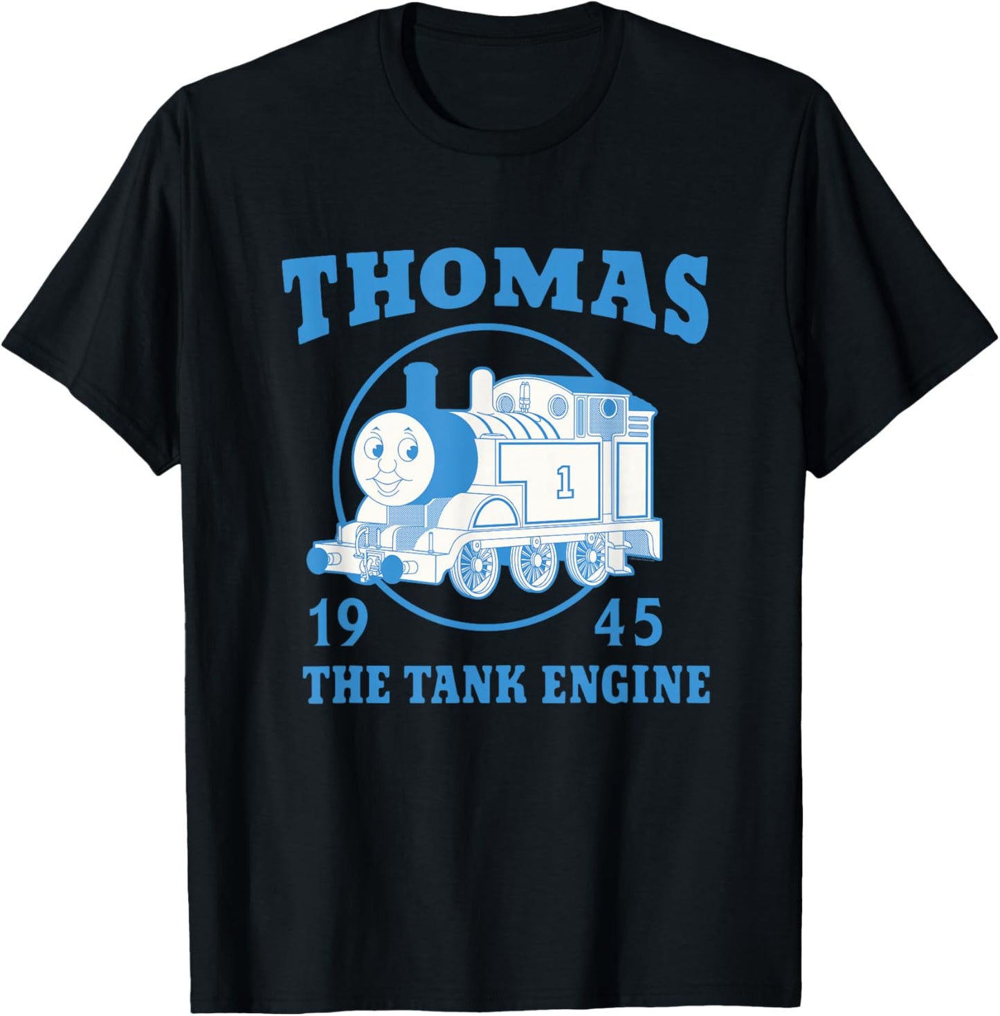 Thomas & Friends - Vintage Blue Thomas the Tank Engine T-Shirt - T-Shirt | Black