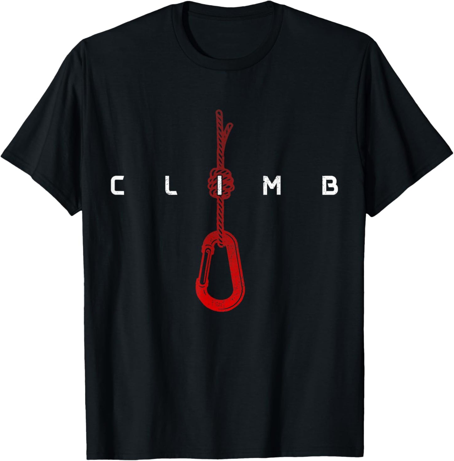 Climbing Rock Climber Bouldering Climb T-Shirt - T-Shirt | Black