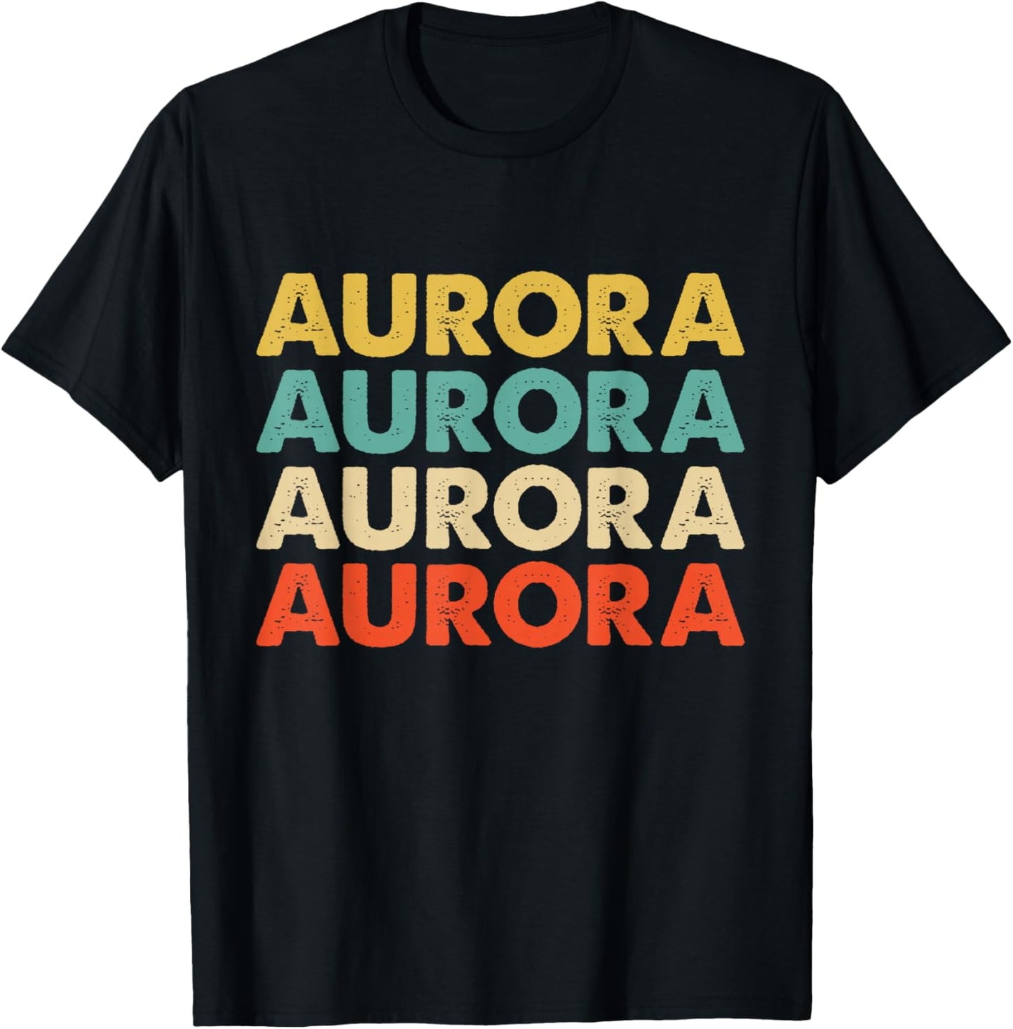Aurora Name T-Shirt - T-Shirt | Black