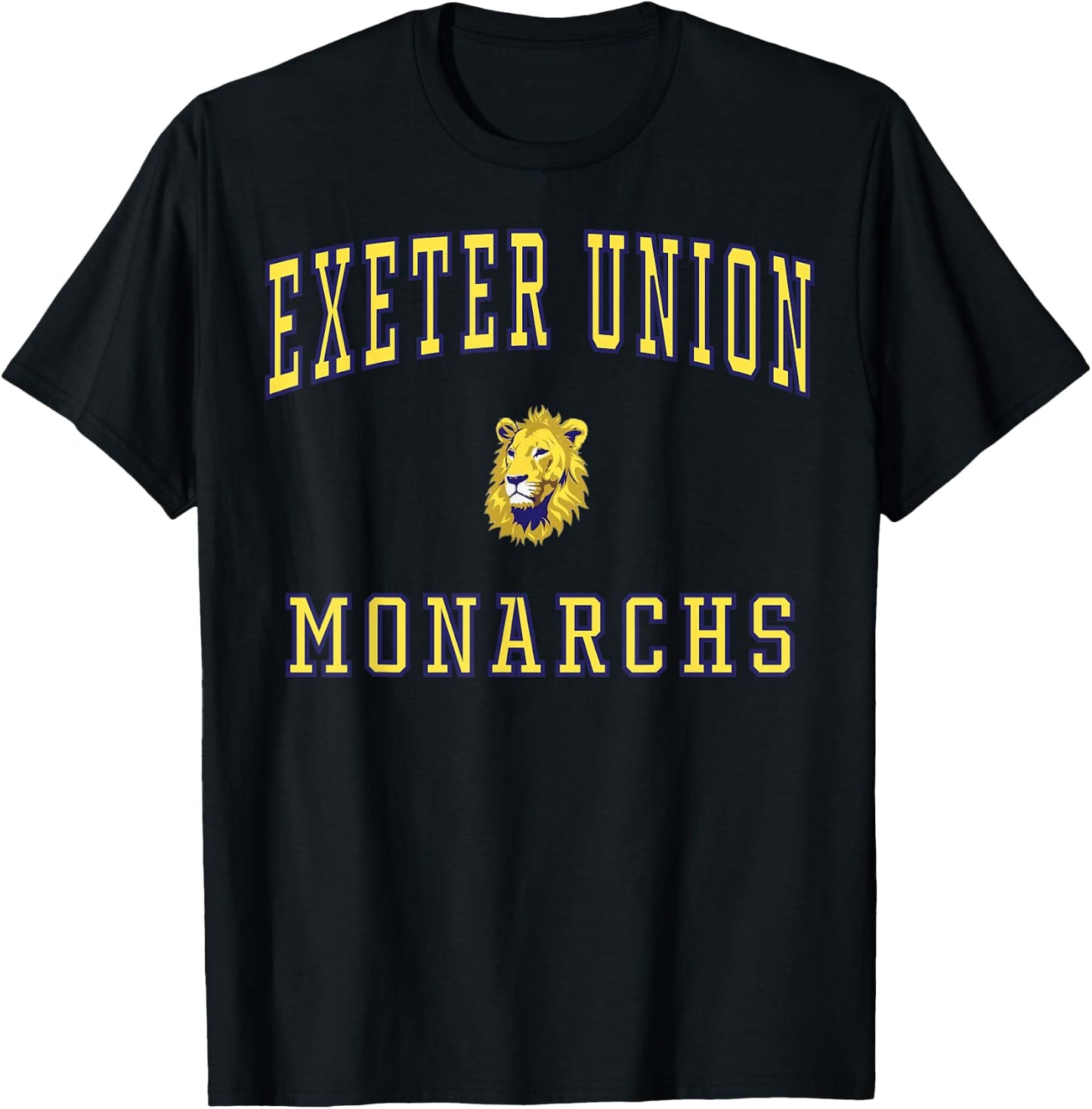 Exeter Union High School Monarchs C1 T-Shirt - T-Shirt | Black