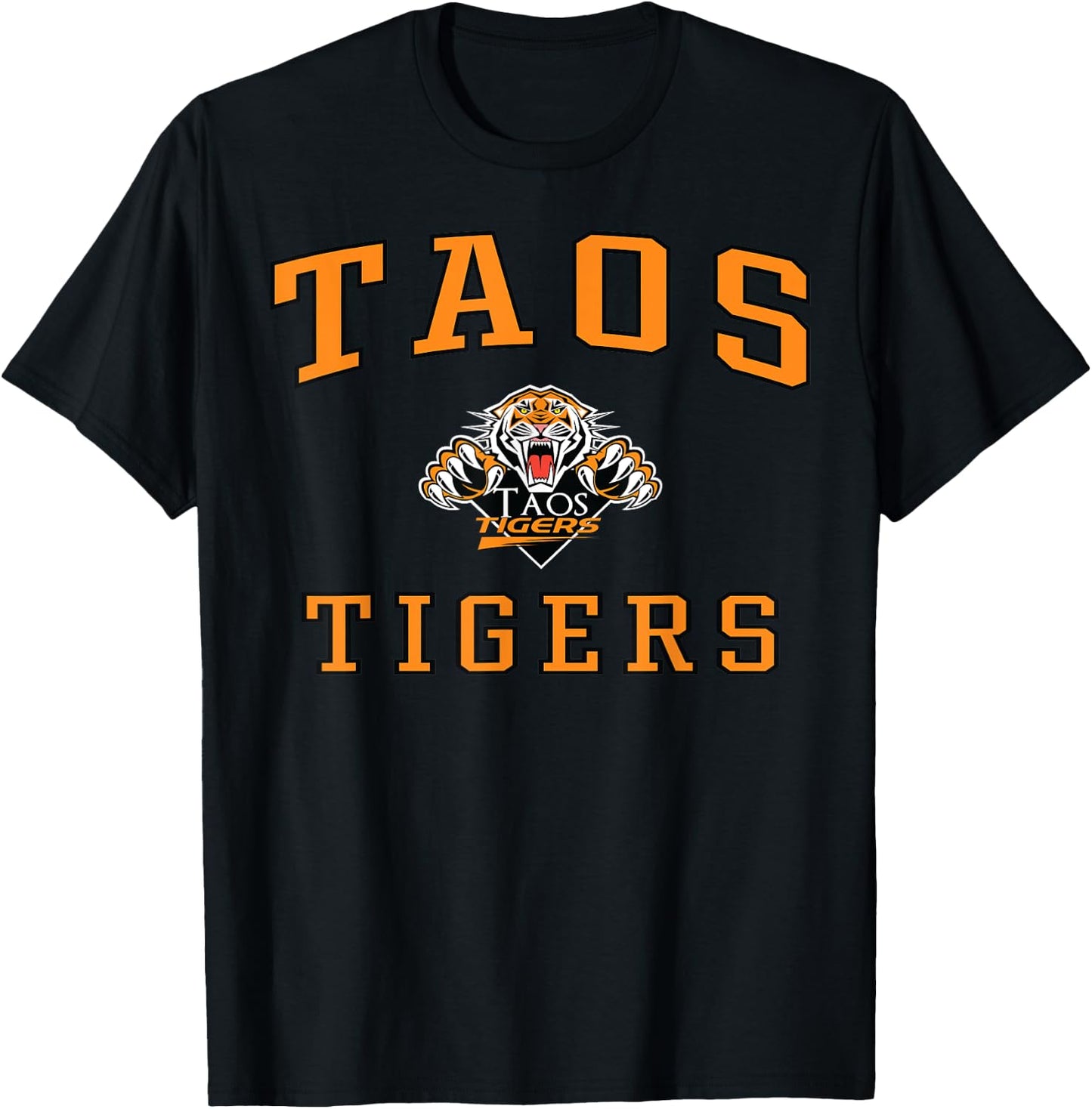 Taos High School Tigers C1 T-Shirt - T-Shirt | Black
