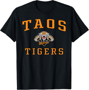 Taos High School Tigers C1 T-Shirt - T-Shirt | Black