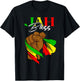 Reggae Flag Handfist Reggae Lover Jah Bless Rasta Reggae T-Shirt - T-Shirt | Black