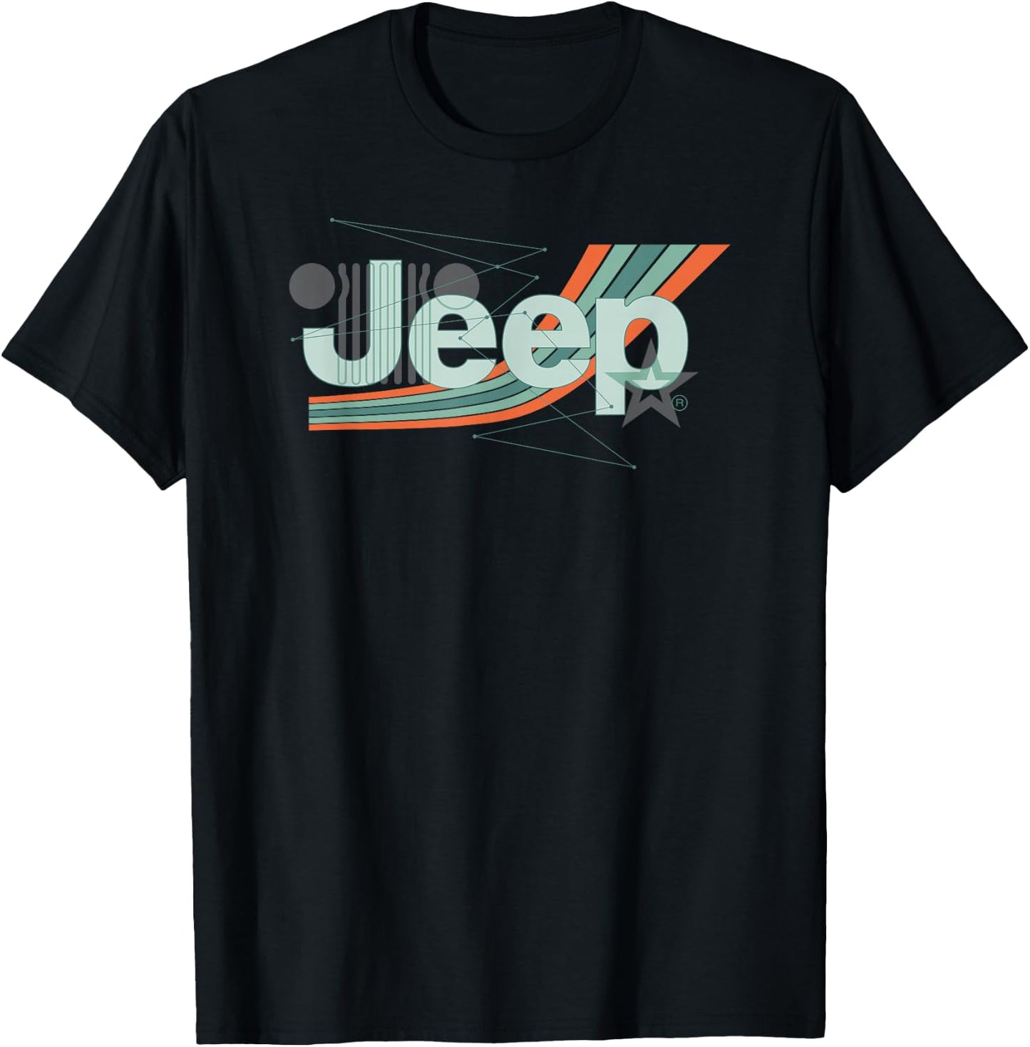 Jeep Painted Angles Design T-Shirt - T-Shirt | Black