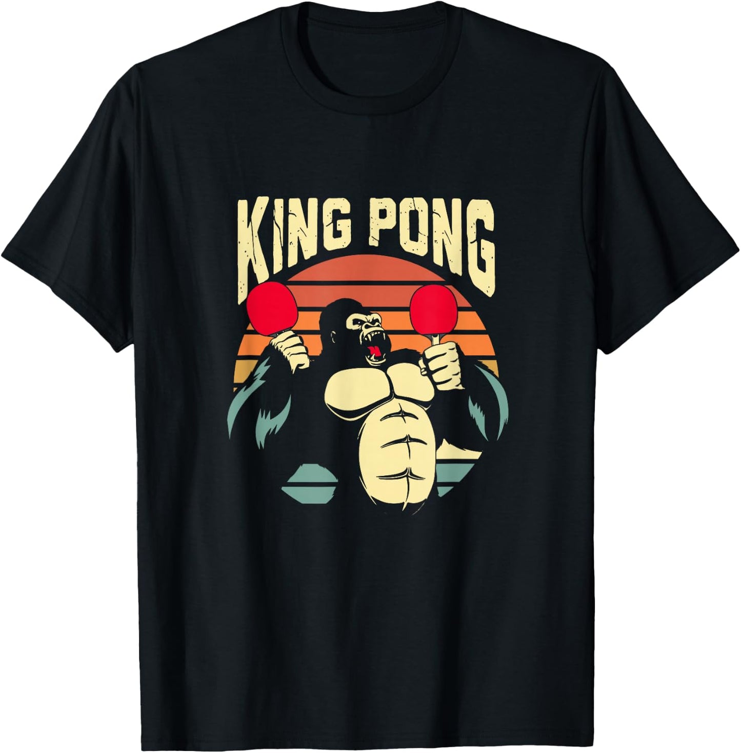 Ping Pong Table Tennis Player T-Shirt - T-Shirt | Black