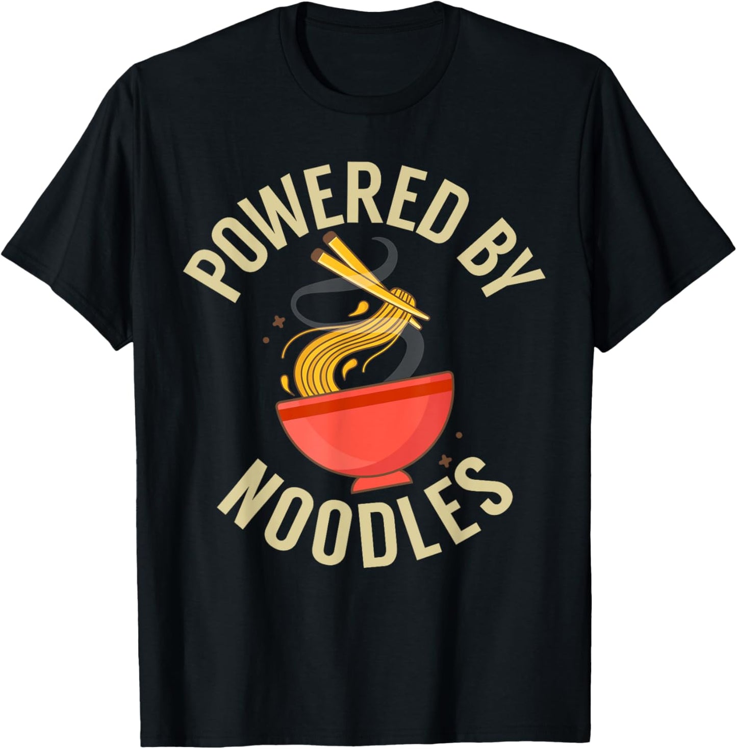 Powered by Noodles T-Shirt - T-Shirt | Black