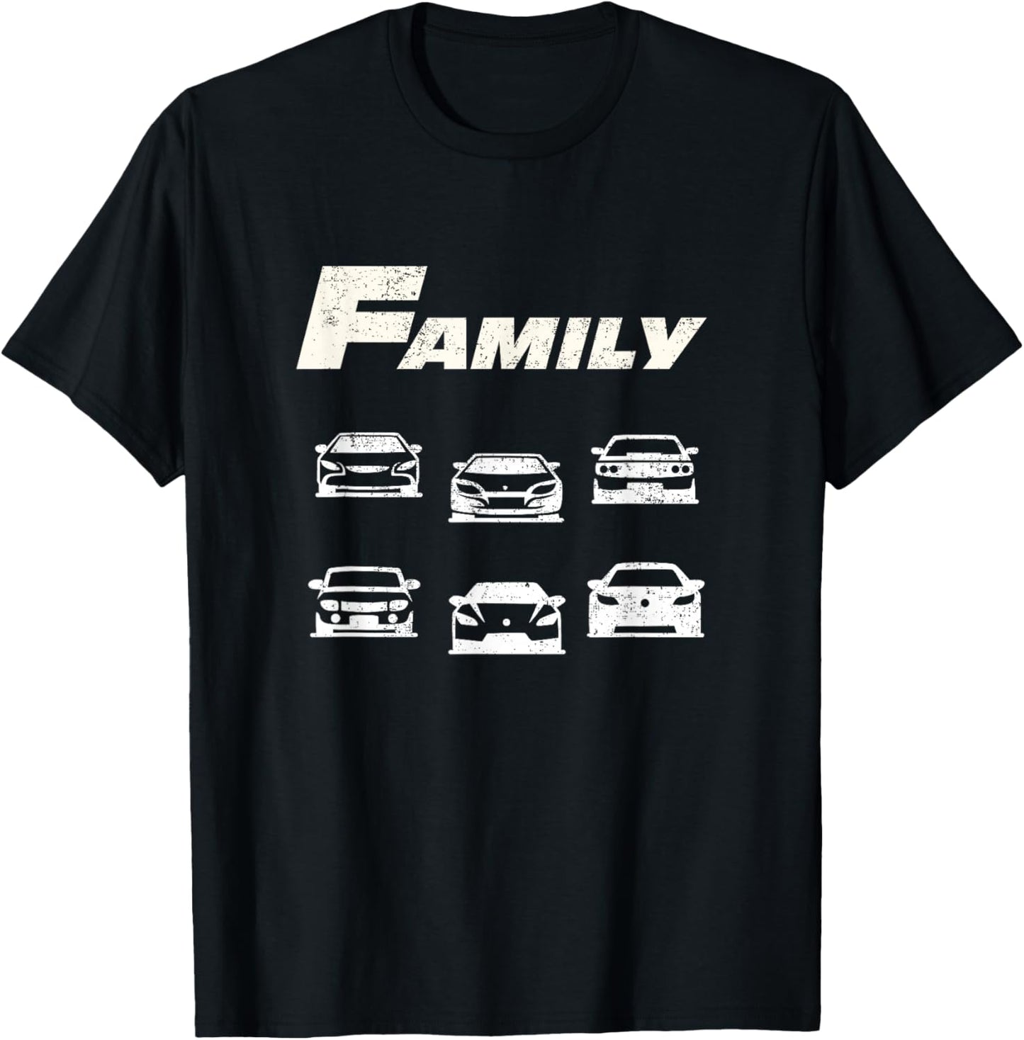 Fast Car Family Funny T-Shirt - T-Shirt | Black