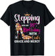 Stepping into my 95th birthday with gods grace and mercy T-Shirt - T-Shirt | Black