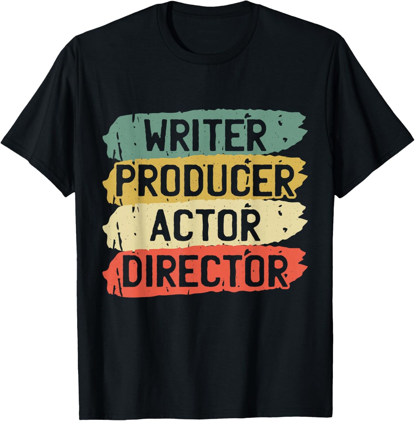 Retro Filmmaker Producer Writer Actor and Movie Director Small T-Shirt - T-Shirt | Black