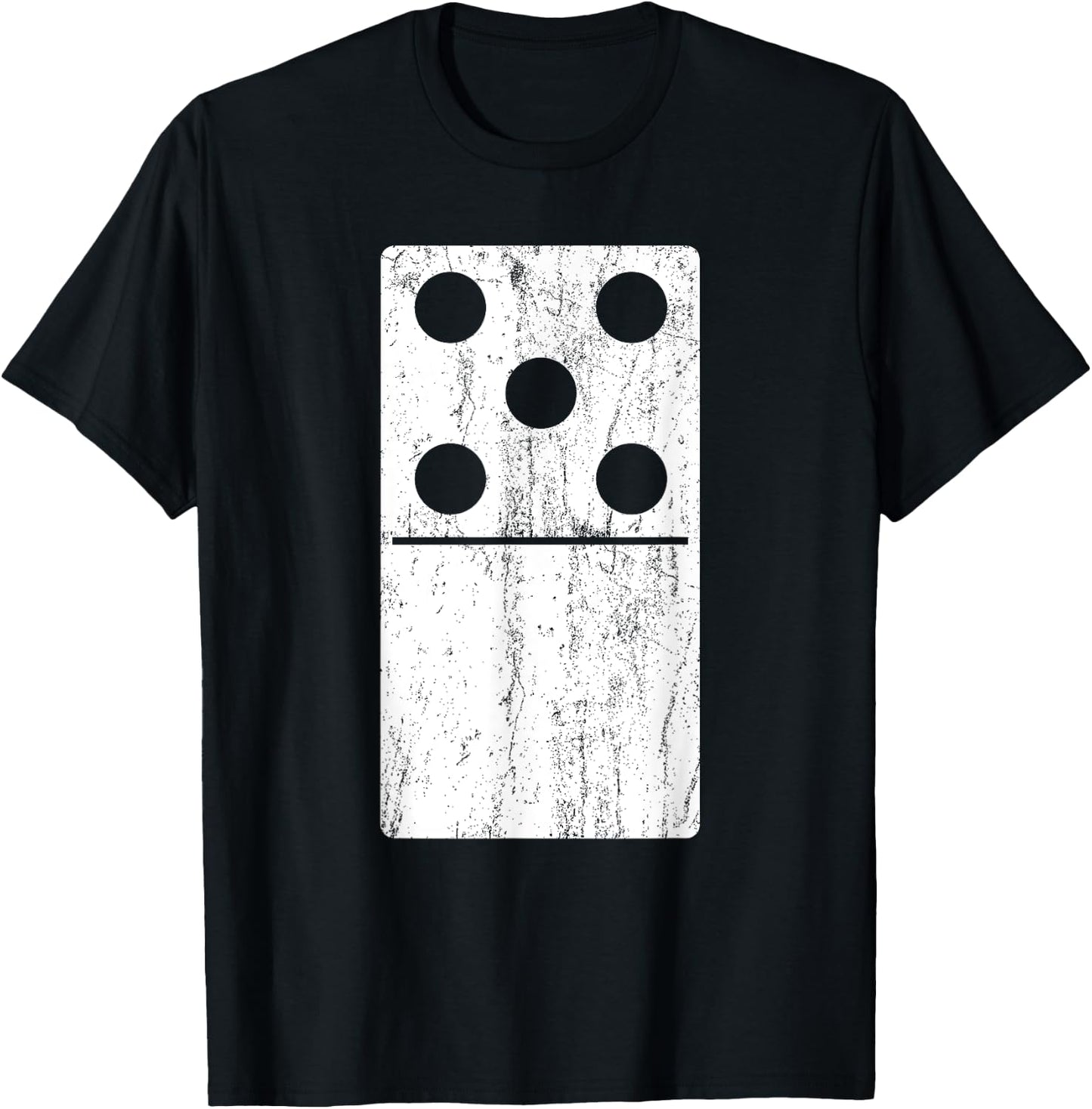 Domino Matching Group Tiles Five-Zero 5-0 Funny T-Shirt - T-Shirt | Black
