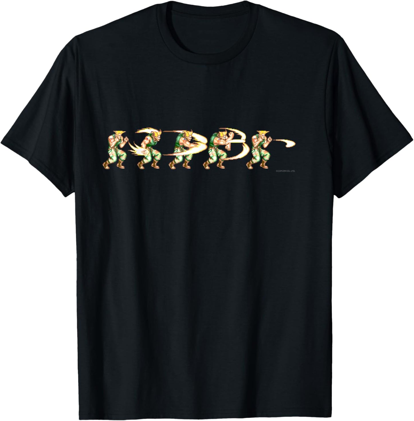 Street Fighter Ii Guile (sonic Boom) T-Shirt - T-Shirt | Black