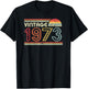 1973 Vintage Shirt, Birthday Gift . Retro Style T-Shirt - T-Shirt | Black