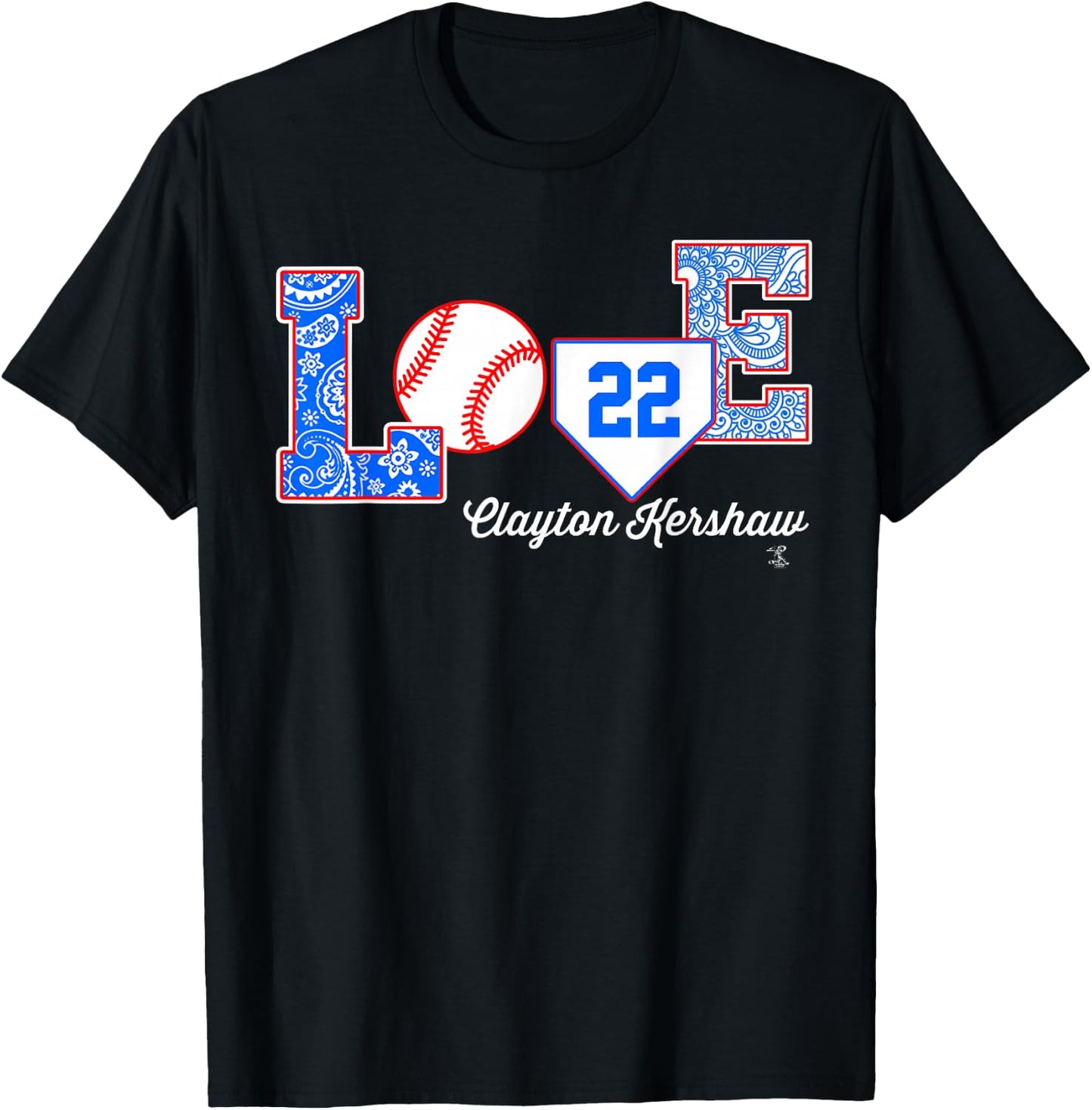 Clayton Kershaw Love My Player - Apparel T-Shirt - T-Shirt | Black