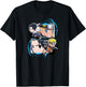 Naruto and Sasuke SD Fight Frames Anime T-Shirt - T-Shirt | Black