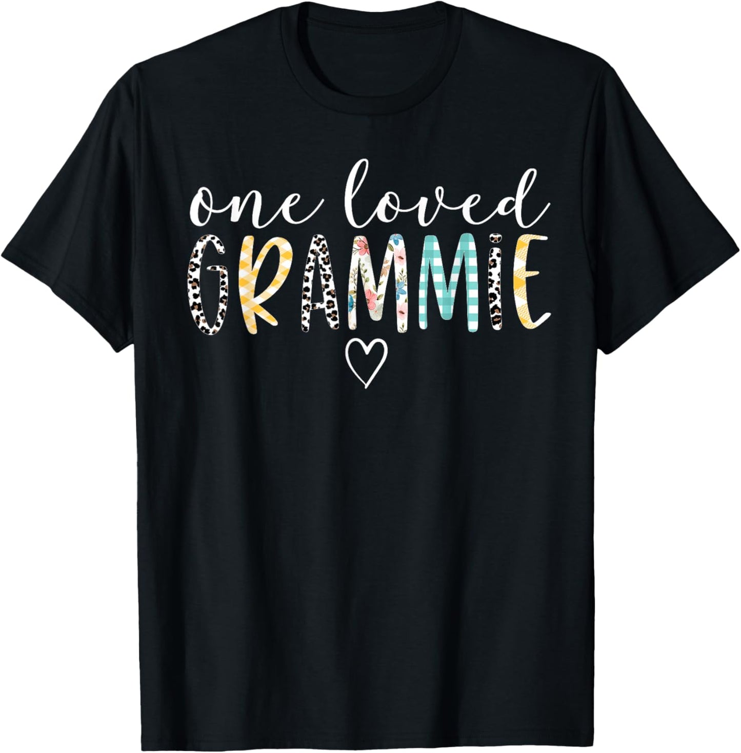 Grammie Gifts Women One Loved Grammie Mother's Day T-Shirt - T-Shirt | Black