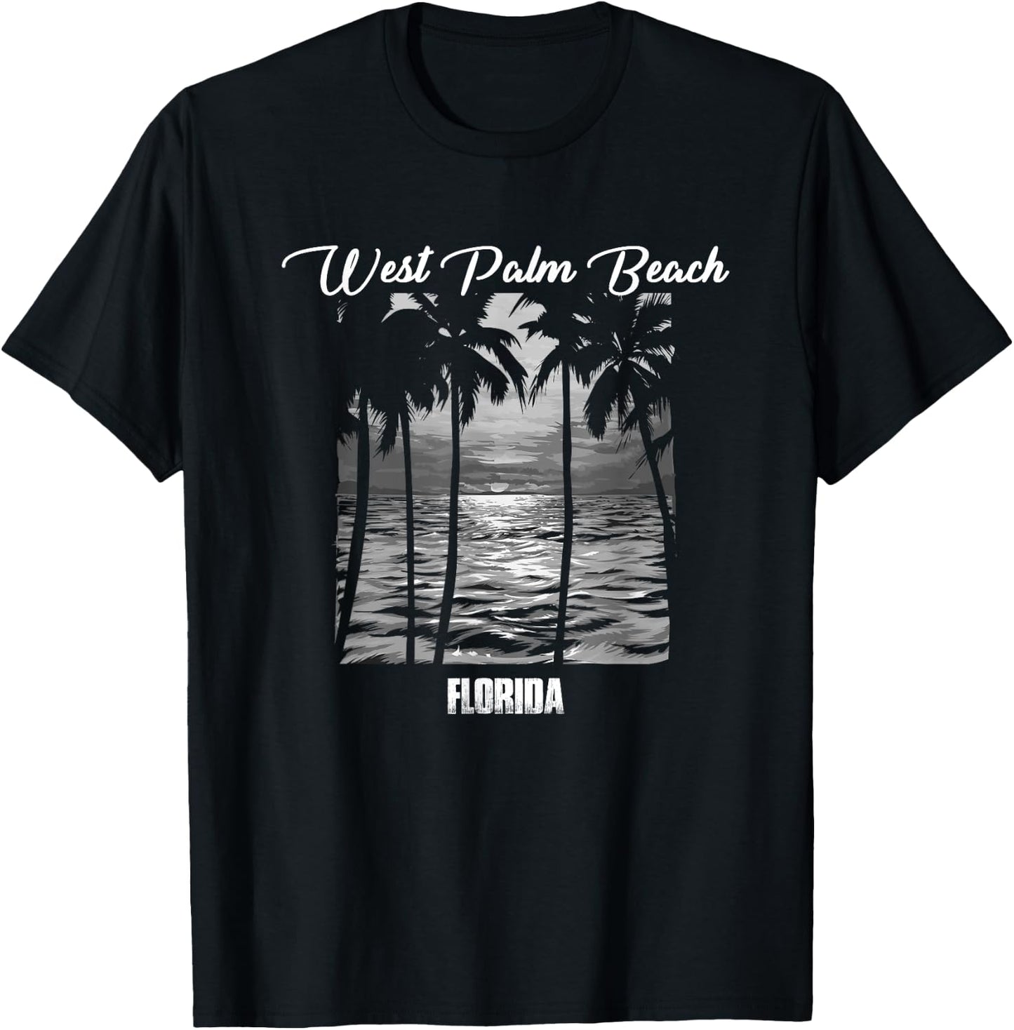 West Palm Beach Souvenir - Florida Reminder T-Shirt - T-Shirt | Black