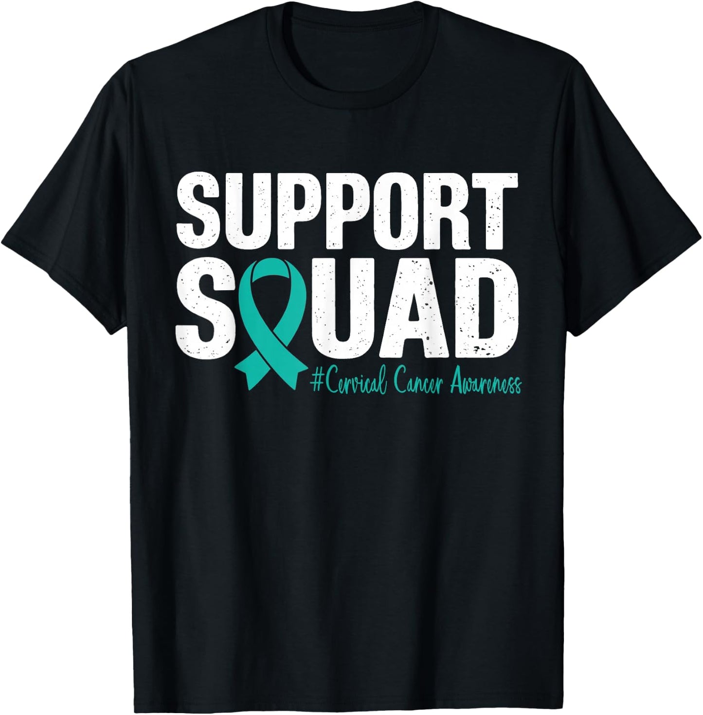 Cervical Cancer Awareness Support Squad Men Women Kids T-Shirt - T-Shirt | Black