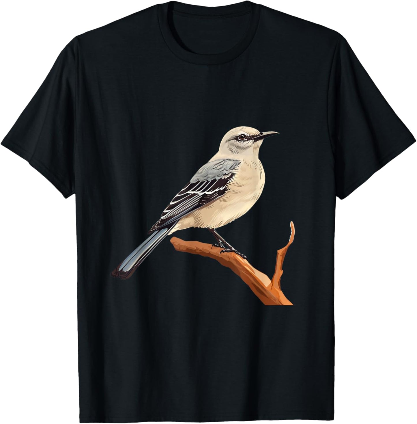 Northern mockingbird lover illustration T-Shirt - T-Shirt | Black
