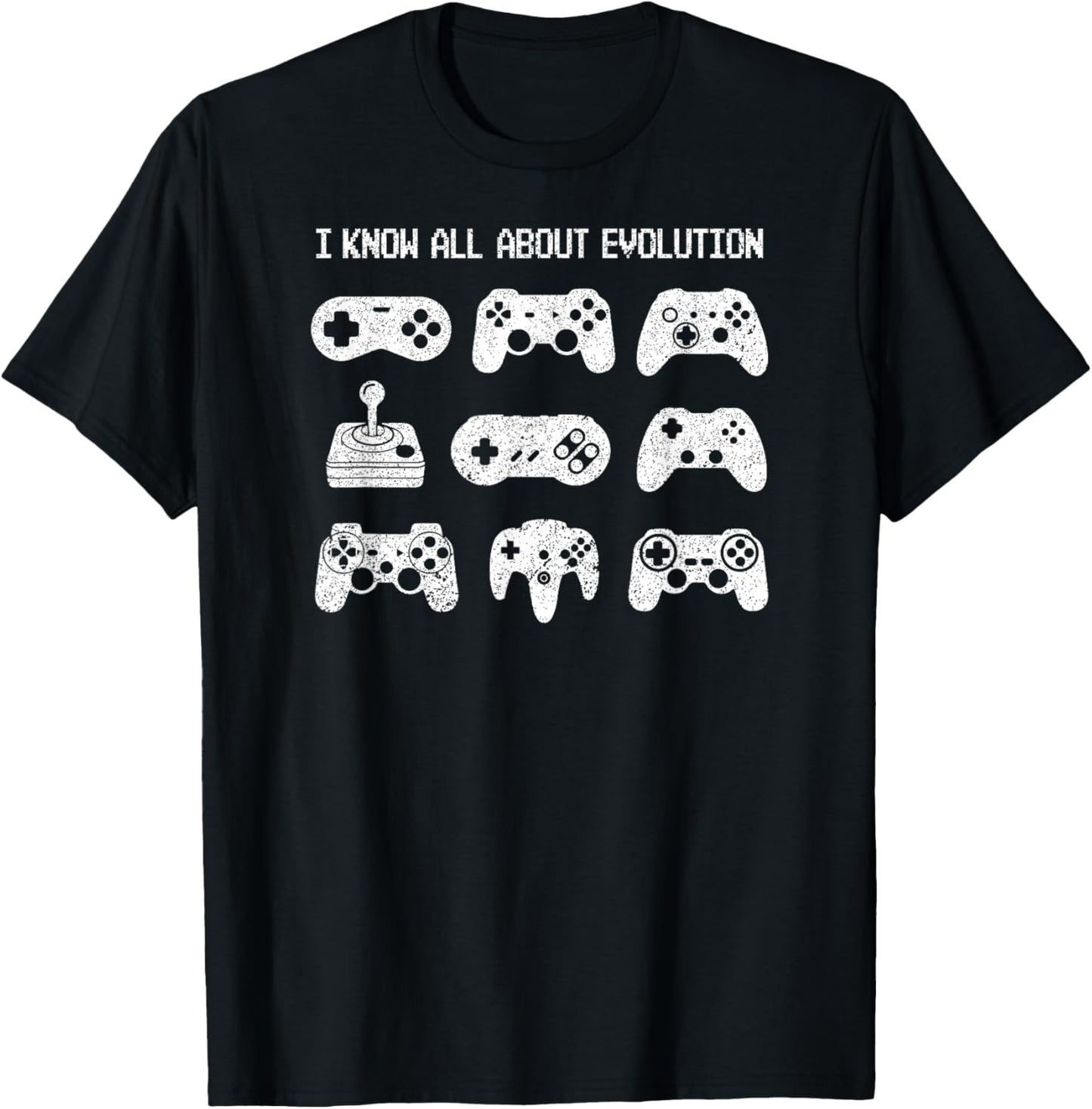 Control all the Things Video Game Controller Gaming Retro T-Shirt - T-Shirt | Black