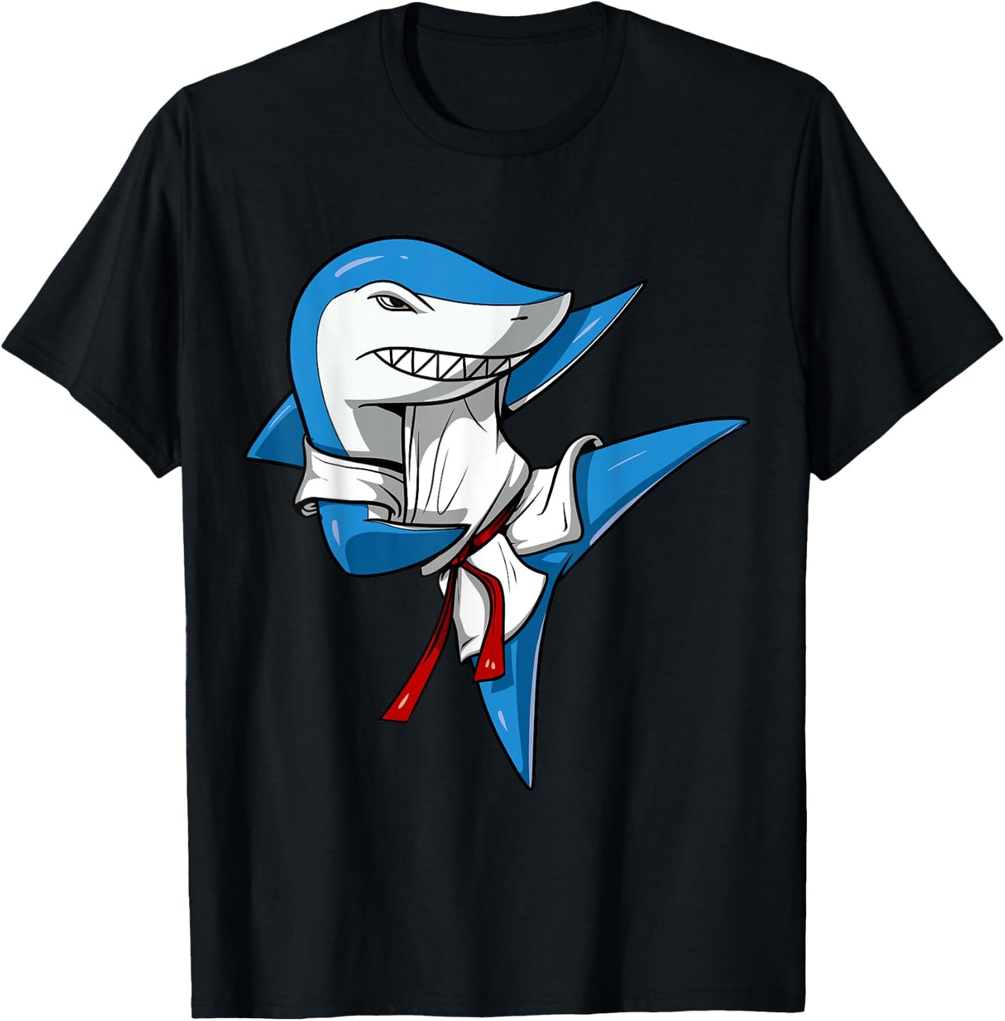 Shark Karate Martial Arts Kickboxing Jiu-Jitsu Taekwondo T-Shirt - T-Shirt | Black