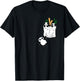 Panda In Pocket Panda Lover T-Shirt - T-Shirt | Black