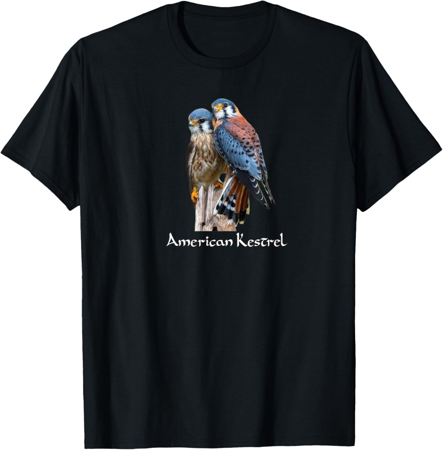American Kestrel Wildlife T-Shirt - T-Shirt | Black