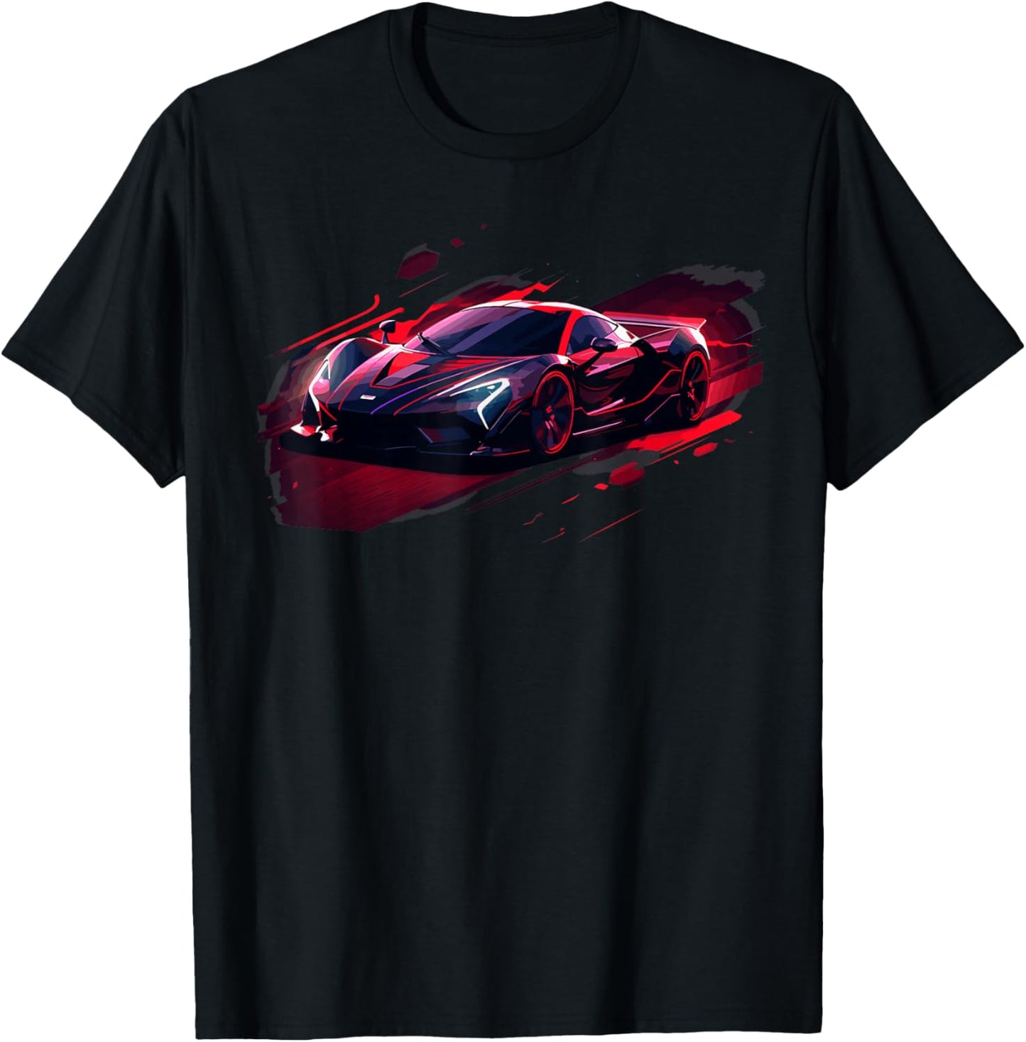 Exotic Concept Sports Car Supercar Luxury Hypercar Graphic T-Shirt - T-Shirt | Black