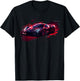 Exotic Concept Sports Car Supercar Luxury Hypercar Graphic T-Shirt - T-Shirt | Black