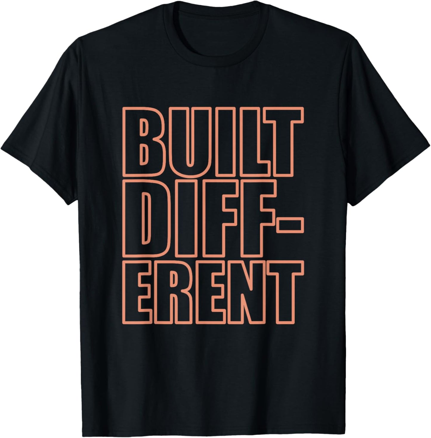 Concrete And Luxury Built Different Crimson Bliss T-Shirt - T-Shirt | Black