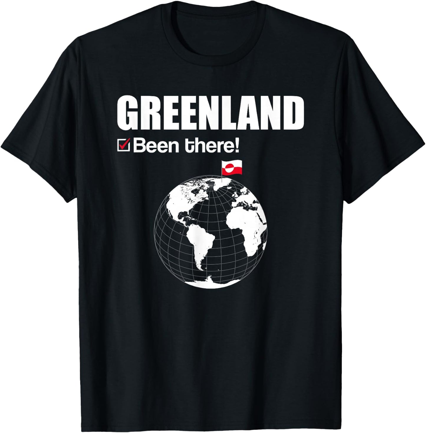Greenland Been There Icebear Compass Greenland T-Shirt - T-Shirt | Black