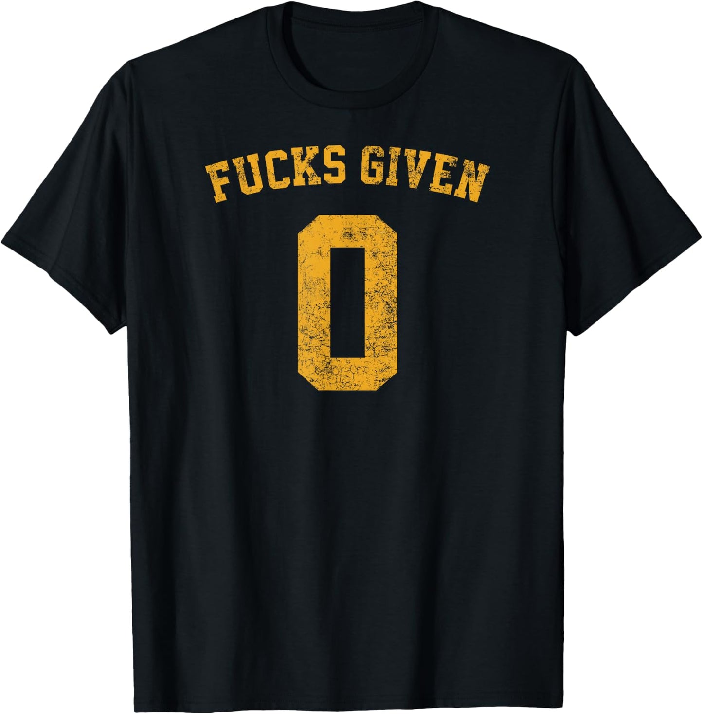 Zero Fucks Givens Sarcastic Funny Joke Man Women T-Shirt - T-Shirt | Black