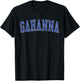 Vintage Gahanna OH Distressed Blue Varsity Style T-Shirt - T-Shirt | Black