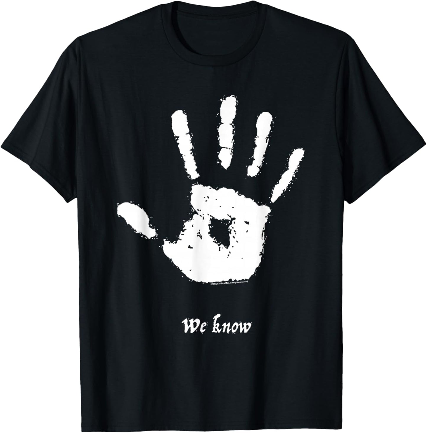 Skyrim We Know Dark Brotherhood Handprint Video Game T-Shirt - T-Shirt | Black