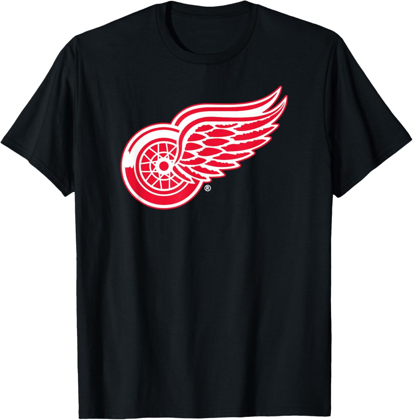 Detroit Red Wings Icon Officially Licensed T-Shirt - T-Shirt | Black