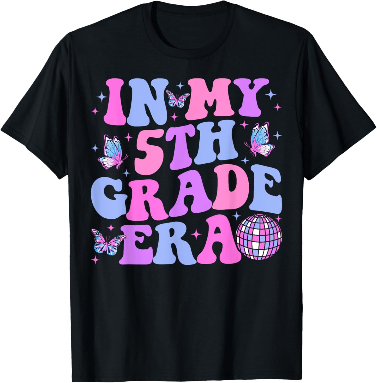 In My 5th Grade Era Back To School Fifth Grade Teacher T-Shirt - T-Shirt | Black