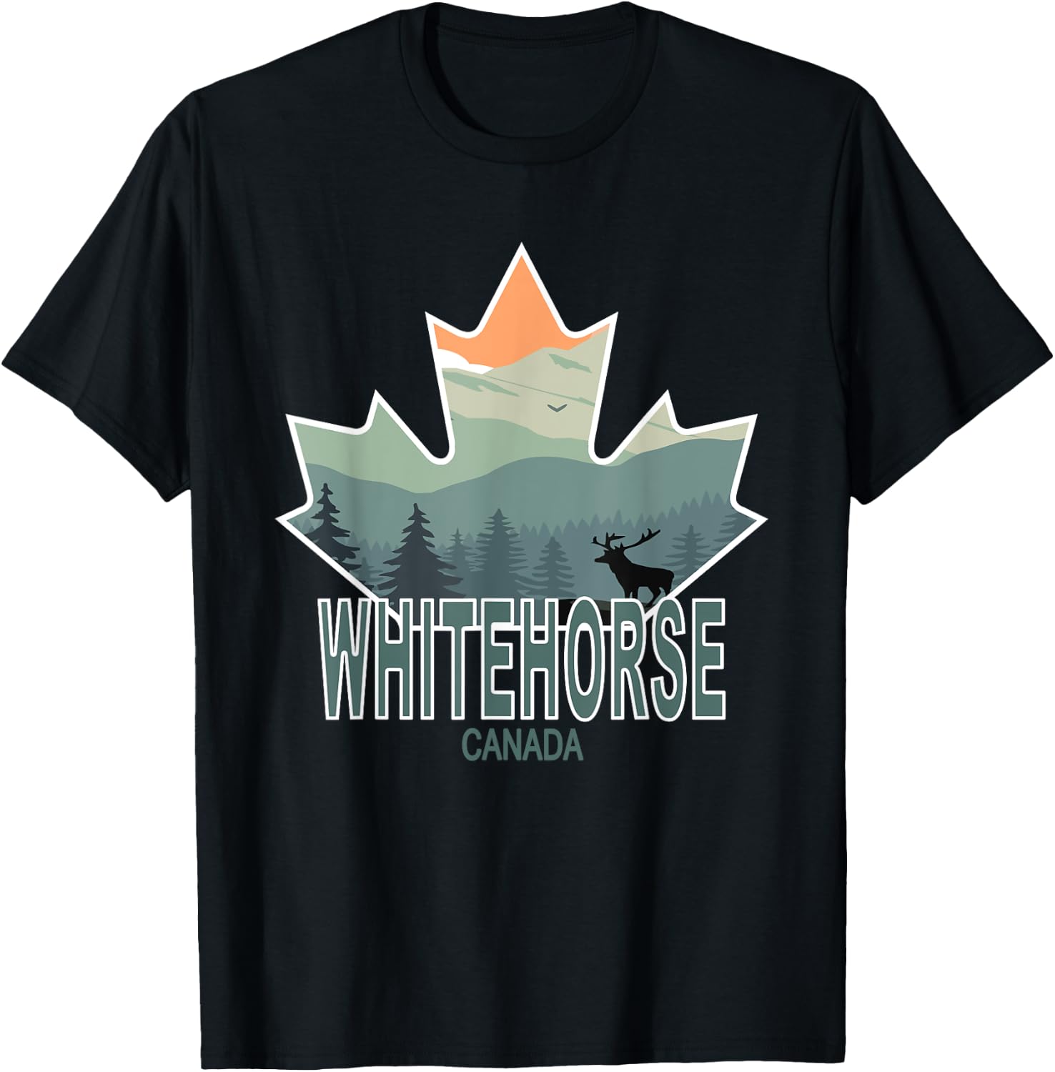 Whitehorse, Yukon, Canada T-Shirt - T-Shirt | Black